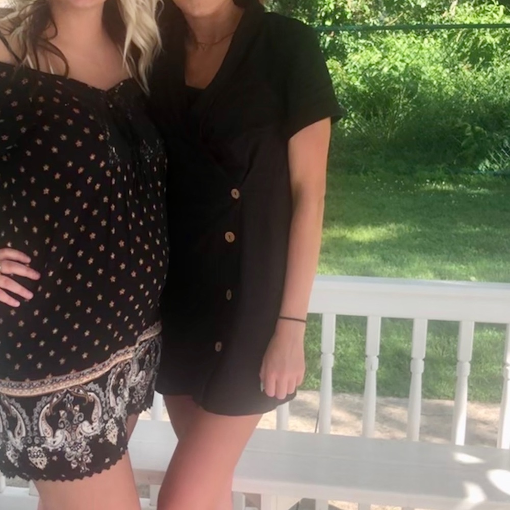 BCBGeneration Faux Wrap Button Dress - Picture 2 of 4